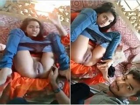 Seductive babe masturbates and enjoys oral sex