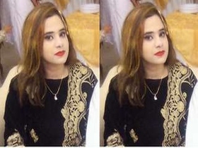 Pakistani girl dries off after her bath in lingerie