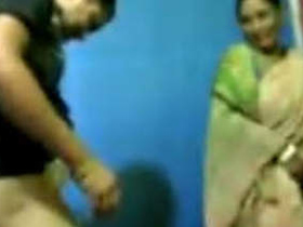 Lucky guy gets to fuck his second mother in a sari
