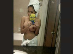 Indian airline flight attendant swims and flaunts her curves in part 3