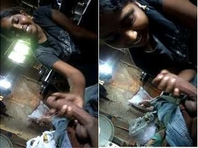 Tamil village girl Desi shows off her expert blowjob skills