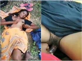 Tamil wife takes it outdoors and gets fucked hard