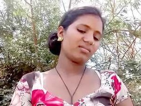 Desi sweetie gets wild outdoors