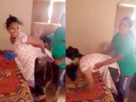 Indian host shares pleasure with two girls