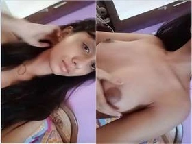 Beautiful woman capturing intimate moments on camera