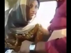 Hot wife gets humped by cute hottie in a car with her husband