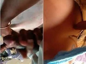 Tamil maid pleasures her master's son with her hands
