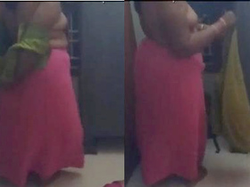 Indian wife gets naughty while changing into sexy lingerie