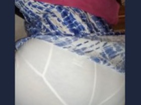 Desi wife in leggings falls asleep in lingerie