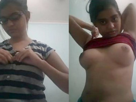 Indian woman films herself nude in a homemade video