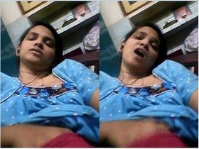 Horny desi girl records herself naked and masturbates