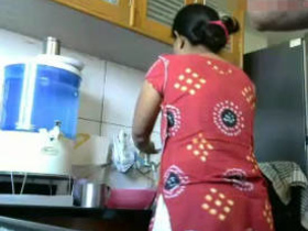 Full-length video of a sizzling hot couple getting frisky in the kitchen