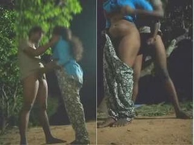 Desi couple's intimate moments and solo play in a video
