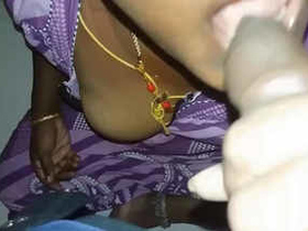 Horny Tamil bhabhi gives a hot blowjob to her partner