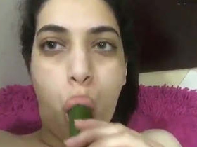 Pakistani girl experiences anal masturbation and orgasm