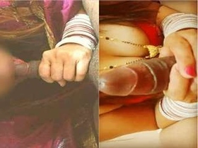Bridegroom gets a sensual blowjob from his wife and cums
