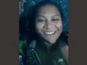 Tamil girl gives a middle finger while pleasuring herself