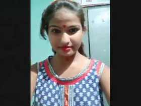 College girl Desi goes nude for a video
