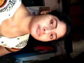 Indian girl masturbates with vaseline and fingers herself