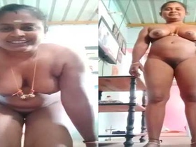 South Indian wife bares her body on camera