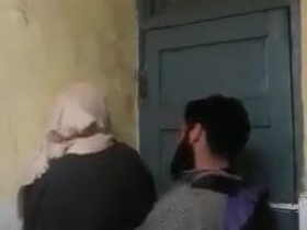 Muslim sister in hijab gets wild and naughty in college