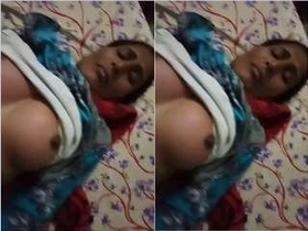 Horny wife gives her husband a handjob and gets fucked hard