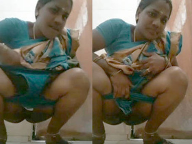 Quente Aunty Tia shows off her pee skills
