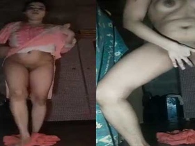 Dehati's sensual solo performance on camera