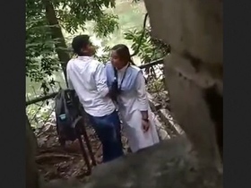 College student gets naughty in the great outdoors