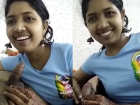 Cute Bengali college girl takes a walk and rides