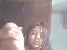 Stressed Indian girl finds relief through fingering and music