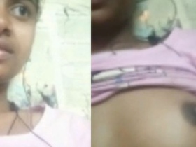Amateur Indian girl strips and displays her naked body