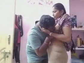 Tamil aunty refuses to give oral pleasure but enjoys breast play