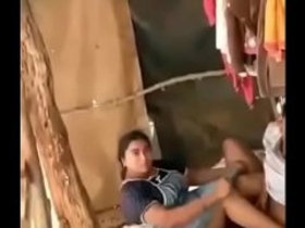 Indian couple in a tent: A hot and steamy encounter