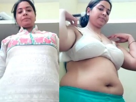 A married woman flaunts her naked body in front of her boyfriend