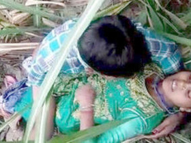 Desi college student enjoys outdoor sex in a public park