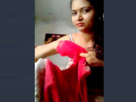 Busty Indian babe flaunts her body and masturbates