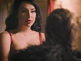 Tattooed Chanel Santini gives a transsexual bj in a steamy video