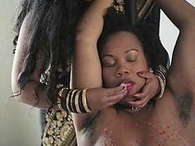 Mistress from India takes control and seduces submissive black man for kinky sex