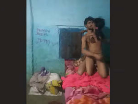 Country couple having sex in the woods