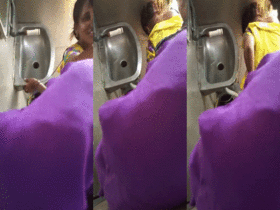 Voyeur catches steamy Desi train sex video