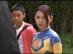 Asian babe leads adventurers to funeral guys in a tagged video