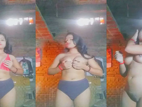 Rustic beauty's virgin pussy and tits on camera