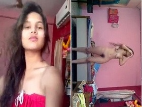 Naked couple indulges in passionate lovemaking session