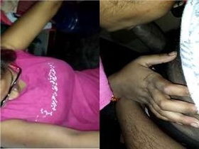 Desi girl with a pretty face and shy nature gives a blowjob and gets fucked