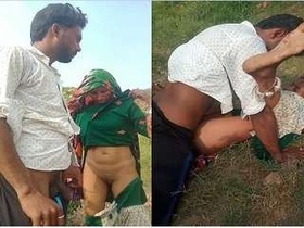 Desi couple enjoys outdoor sex in the woods