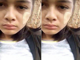 Indian girl with a beautiful Assamese accent gets fucked outdoors