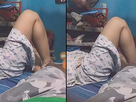 Husband sneaks into bedroom to film wife in sexy nightie
