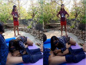 Exclusive Desi Three Some Fist Fight Video with Amateur Performers