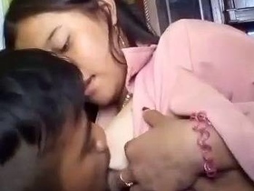 Boobs sucking and nipple play in a sexy video